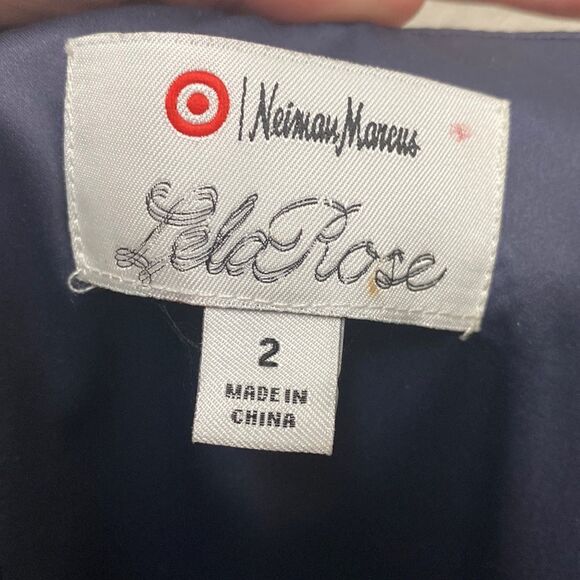 Lela Rose x Neiman Marcus x Target Silk Blend Watercolor Print Midi Dress Size 2 - Picture 2 of 6